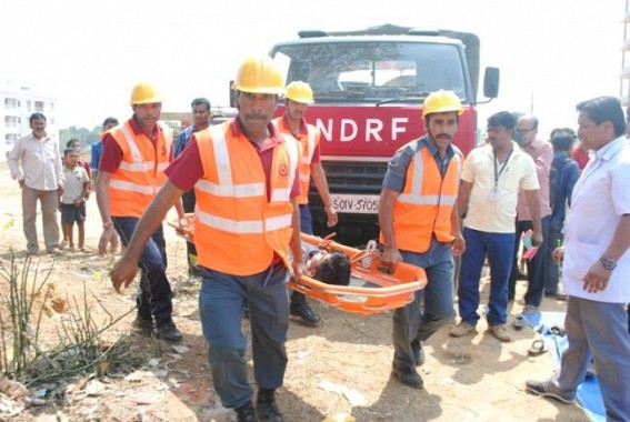  District level joint mock drill on earthquake disaster conducts at prominent places of West Tripura district
